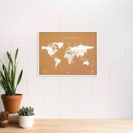 Carte du monde en liège...